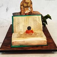 Percy Jackson book cake