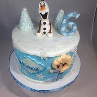 Frozen inspired cake 