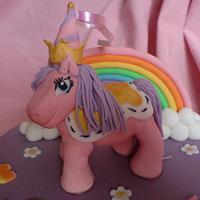 my little pony rainbow cake
