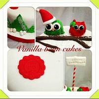 Christmas cake owl