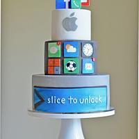Apple Computer Cake
