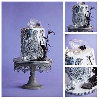Artistic Isomalt cake 
