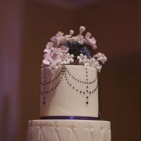 'All the Purples' Wedding Cake