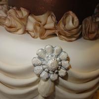 Jeweled wedding cake