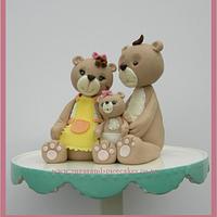 Teddy 'Cuteness' Bears Baby Cake