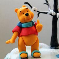 Pooh and Friends Winter Cake