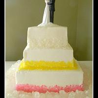 Rock Candy Wedding Cake