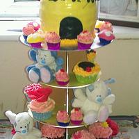 me to you blue nose friends cupcake tree!!