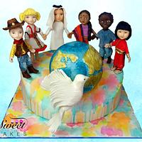 Cakes against Violence collaboration : kids of the world