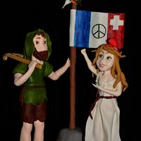 Cakes Against Violence Collaboration -  Guillaume Tell & Marianne united for peace