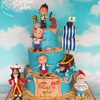 Jack and the neverland pirates cake