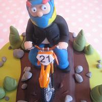 'Dirt Bike' 21st Birthday Cake