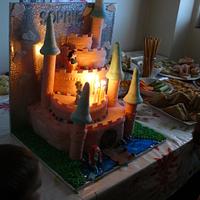 Cute Disney Princess Castle Cake 