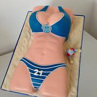 QPR Bikini body cake