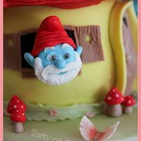  Smurf cake 