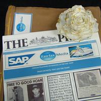 Book / News Paper Cake