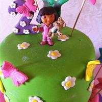 Dora cake Girl's Birthday cakes  كيكة دورا