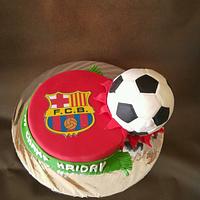 A Football Cake