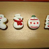 Christmas cookies and garlands
