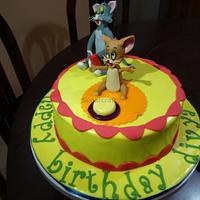 Tom and Jerry Theme Cake 