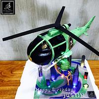 Joker Helicopter Defying Cake