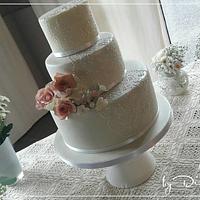 Wedding Cake - Sugar Flowers