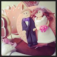 Wedding cake and cookies