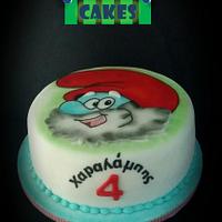Papa Smurf Cake