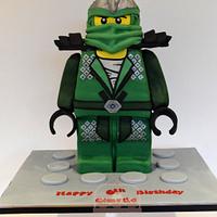 Lego Ninjago Standing Lloyd Cake