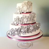 Shades of Grey Wedding Cake