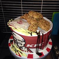 Kentucky fried chicken bucket cake 