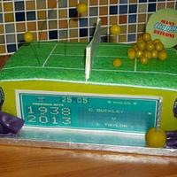 Wimbledon 2013 tennis birthday cake