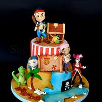 Jake and the neverland pirates cake