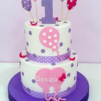 Tarta 1er Cumpleaños de Daniela!!