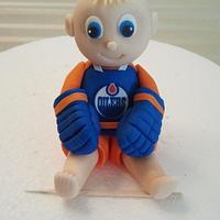 Baby's 1st Hockey Cake Topper