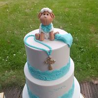 Sheep Baptism Cake