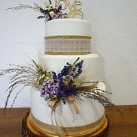 natural style wedding cake