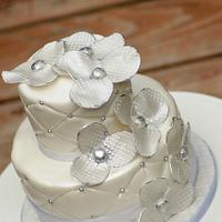 Anniversary wedding cake