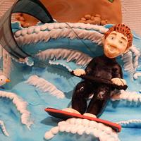 Cycling AND Kite surfing cake