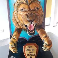 Aston Villa 3D lion Cake AVFC 