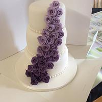 Shades of Purple ,Lilac Wedding Cake 