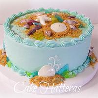 Sea Glass Birthday Cake