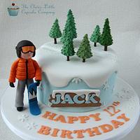 Snowboarding Cake
