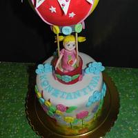 Hot air balloon cake