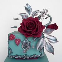 Bas relief wedding cake.