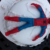 Jonathon's Spiderman Snowangel