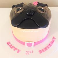 Pug face cake!!  
