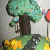 'Blossom Tree with Swing' Cake