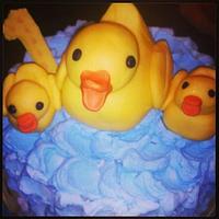 rubber ducky cake