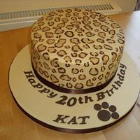 Ed Sheeran Leopard Print Cake
